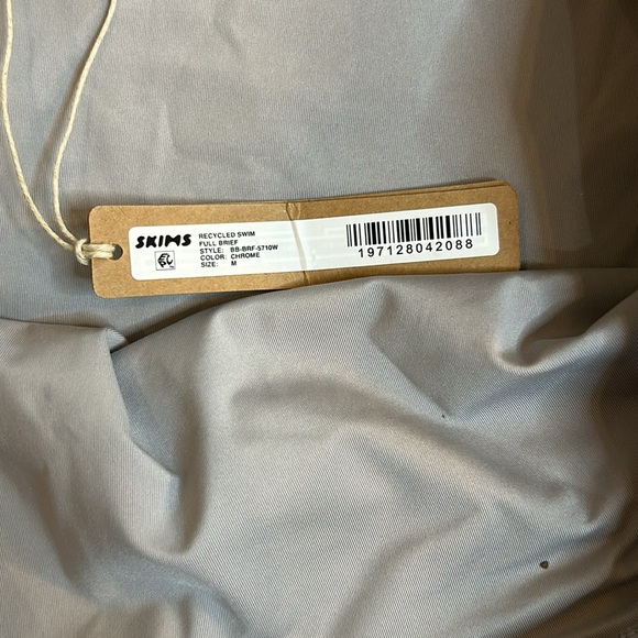 Skims swim color chrome high waist size medium swim bottoms - Picture 3 of 4